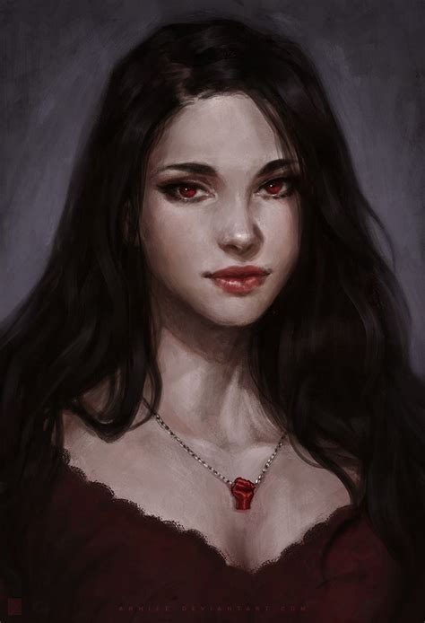 Darling curse hurling female vampire illustrator